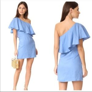 Revolve x Capulet Clara One Shoulder Dress S NWT
